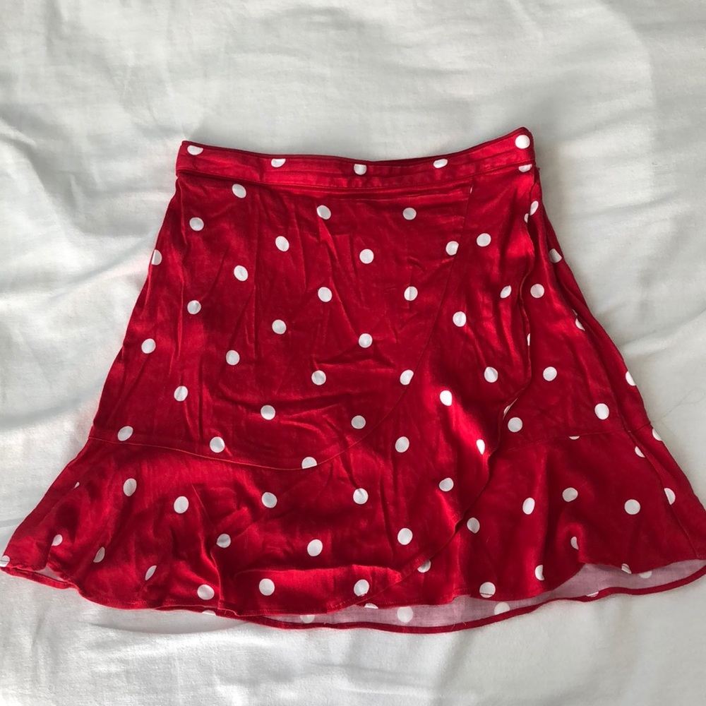 Urban Outfitters Red Polka Dot Skirt